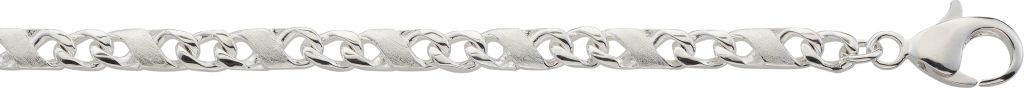 8er-Kette poliert/satiniert, 4,9 mm