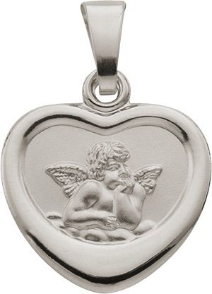 Anhänger Silber 925 rhodiniert Herz