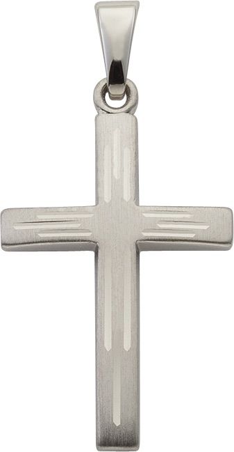 Anhänger Silber 925 rhodiniert Kreuz