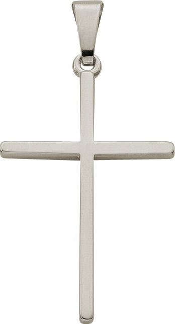 Anhänger Silber 925 rhodiniert Kreuz