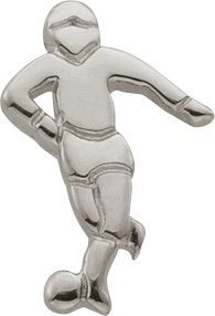 Ohrstecker Silber 925 rhodiniert Fussballer