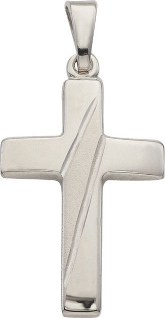 Anhänger Silber 925 rhodiniert Kreuz