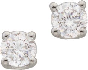 Ohrstecker Silber 925 rhodiniert mt Zirkonia