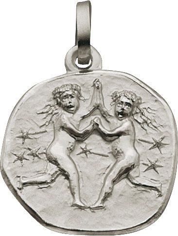 Anhänger Silber 925 rhodiniert Zwillinge