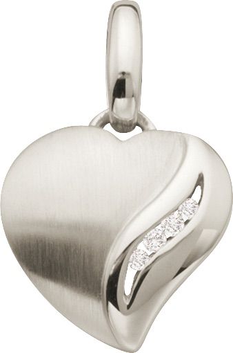 Anhänger Silber 925 rhodiniert Herz