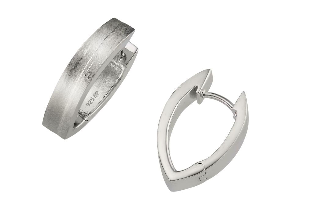 Creolen Silber 925 rhodiniert