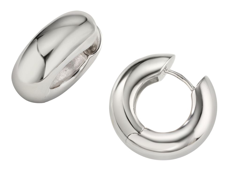 Creolen Silber 925 rhodiniert