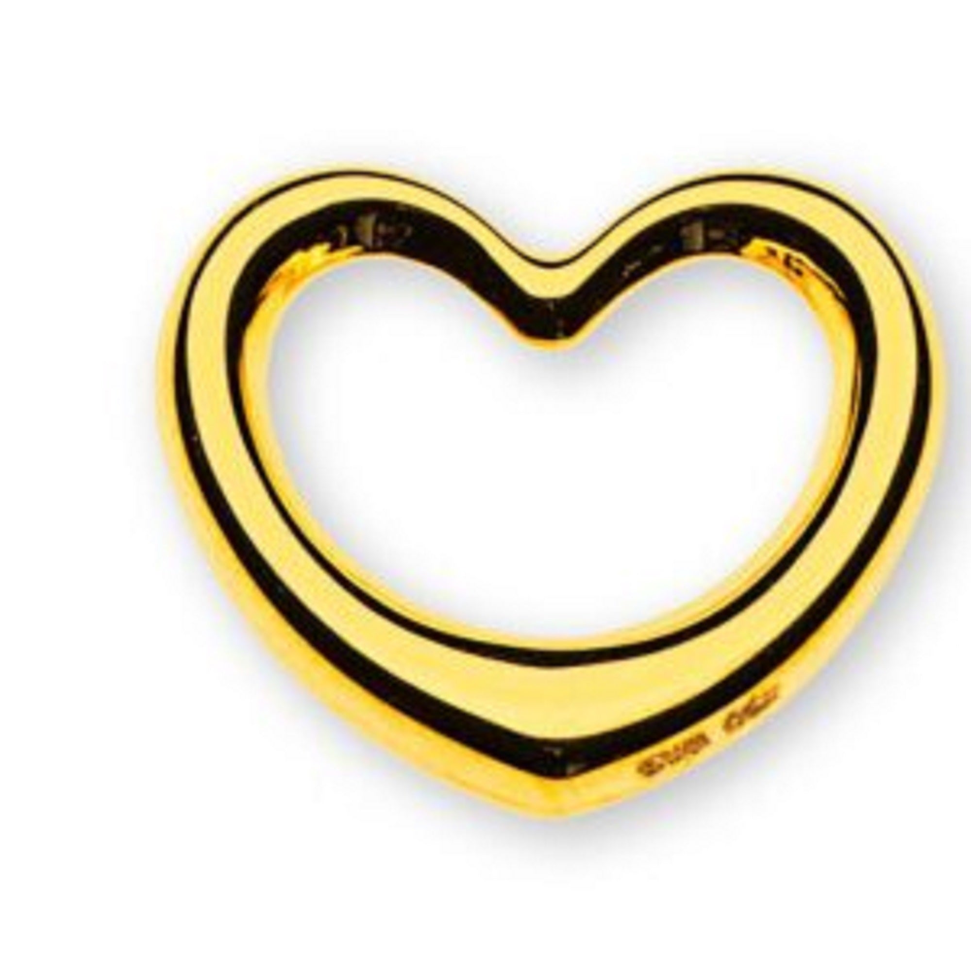 Anhänger schwingendes Herz Gelbgold 750 14 x13mm