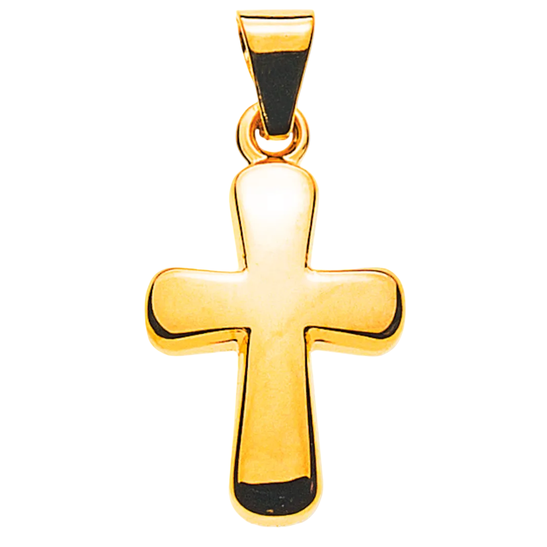 Balken-Kreuz Gelbgold 750 H: 12 mm B: 9 mm