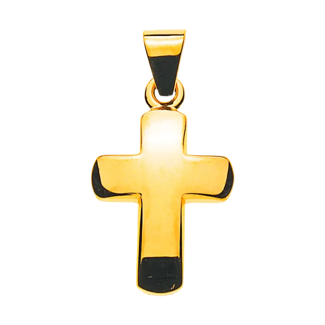 Balken-Kreuz Gelbgold 750 H: 12 mm B: 9 mm