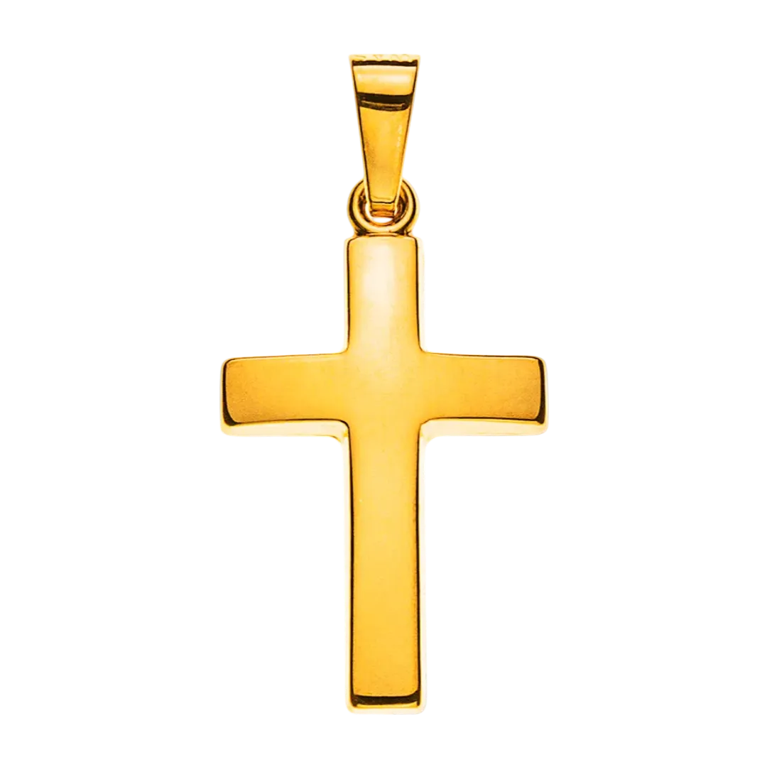 Balken-Kreuz Gelbgold 750 H: 18 mm B: 12 mm