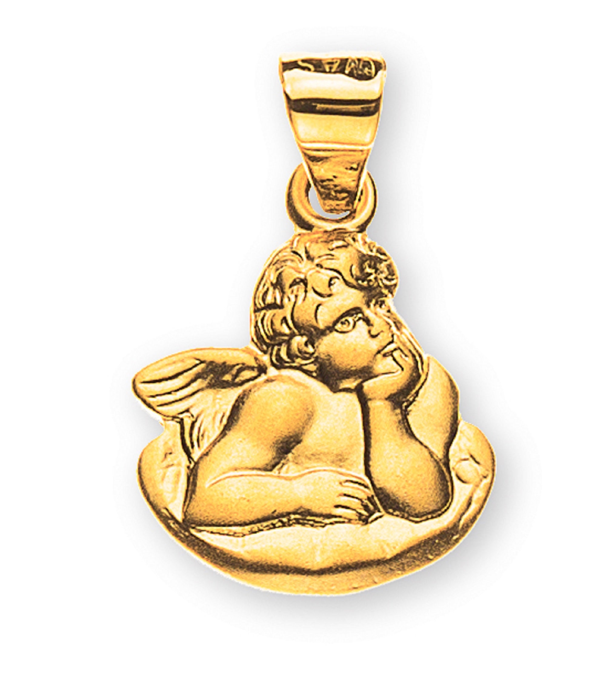 Engel Anhänger Gelbgold 750