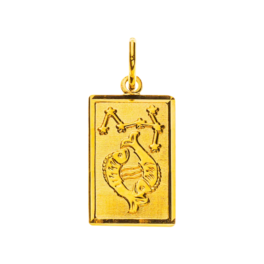 Anhänger Sternzeichen Fische Gelbgold 750