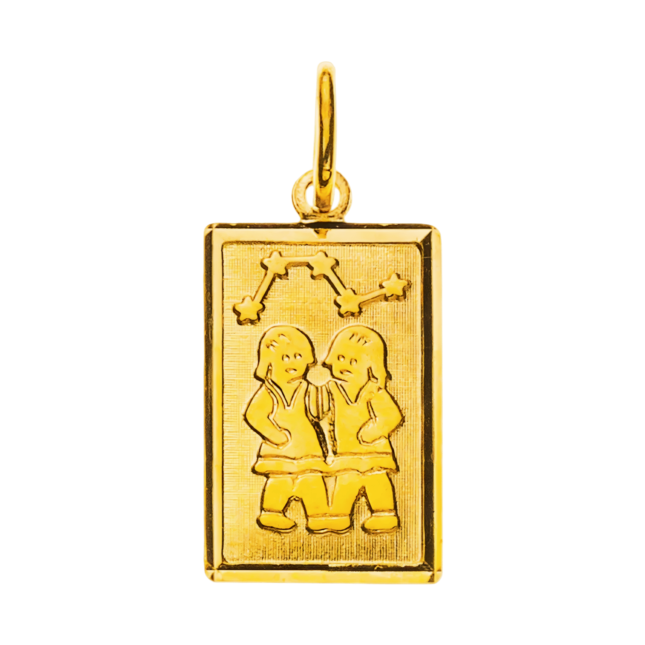 Anhänger Sternzeichen Zwillinge Gelbgold 750