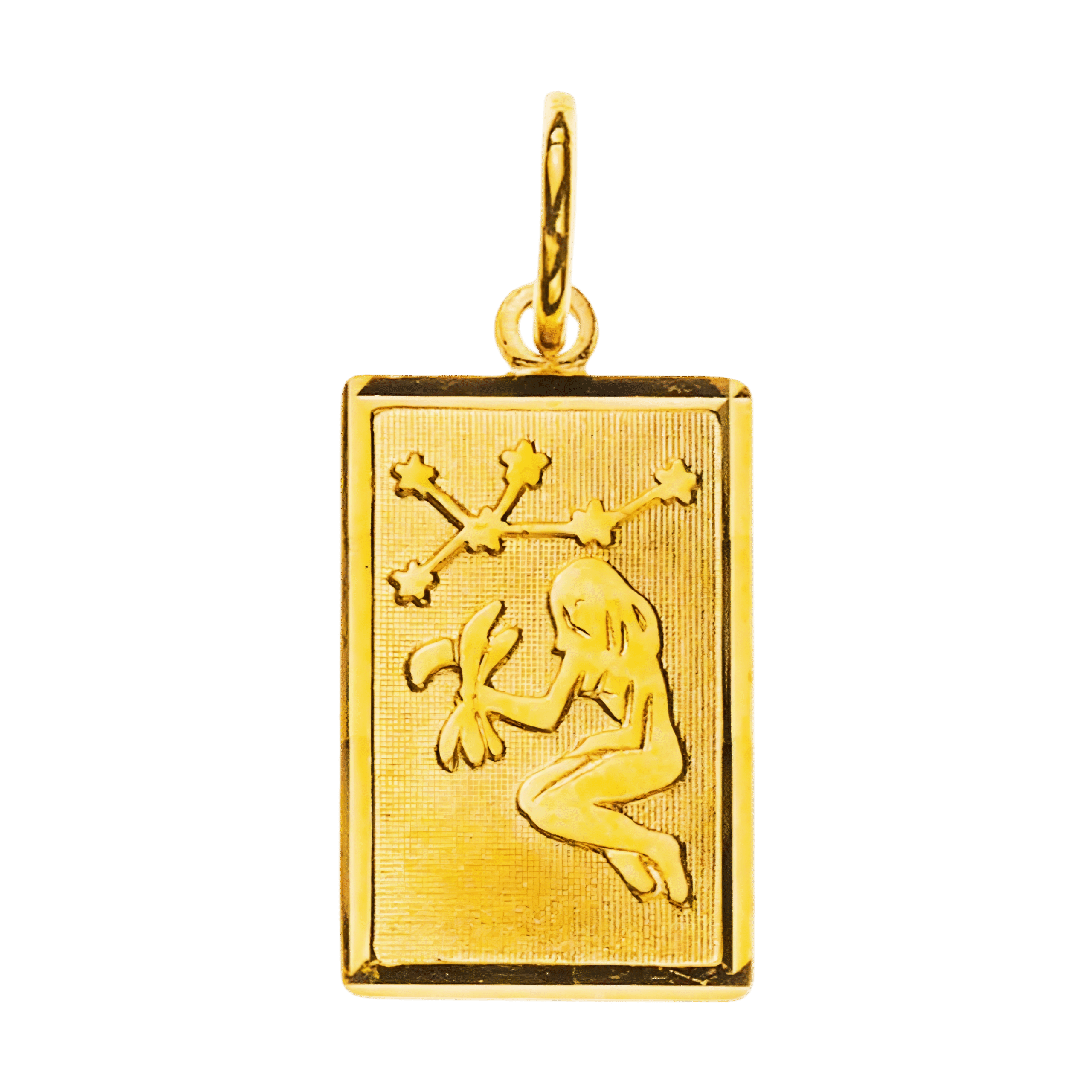 Anhänger Sternzeichen Jungfrau Gelbgold 750