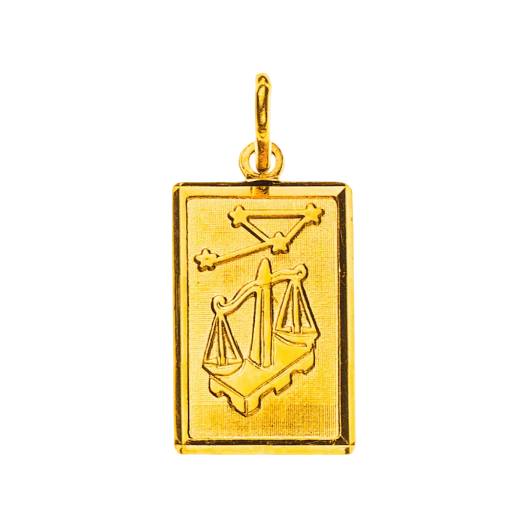 Anhänger Sternzeichen Waage Gelbgold 750