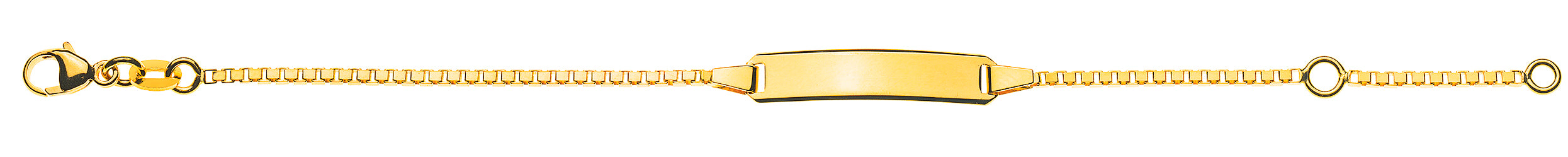 Bébé Armband Venezianer diamantiert Gelbgold 750
