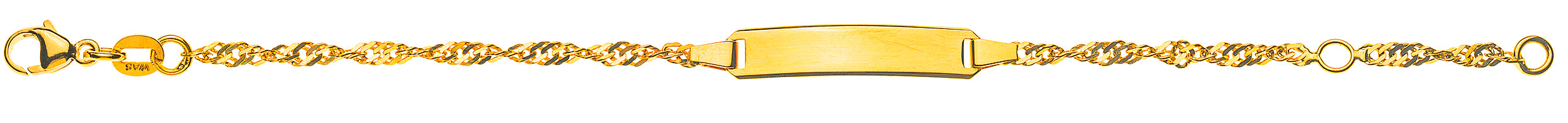 Bébé Armband Singapur Gelbgold 750