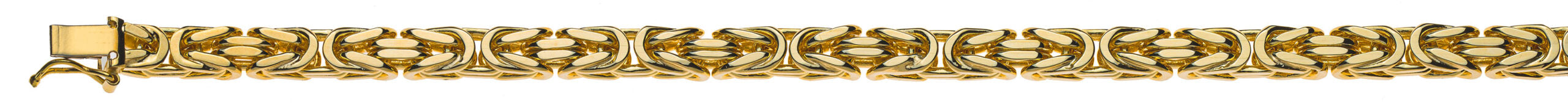 Bracelet Königskette klassisch Gelbgold 750 ca. 5.0mm 19cm