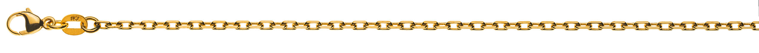 Anker 4-fach geschliffen Gelbgold 750 ca. 2,1 mm