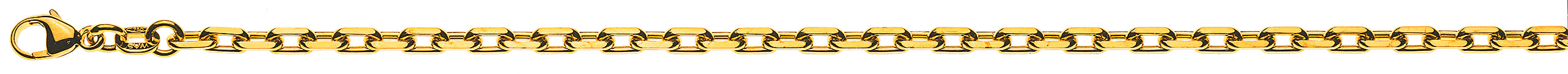 Anker 4-fach geschliffen Gelbgold 750 ca. 2,9 mm