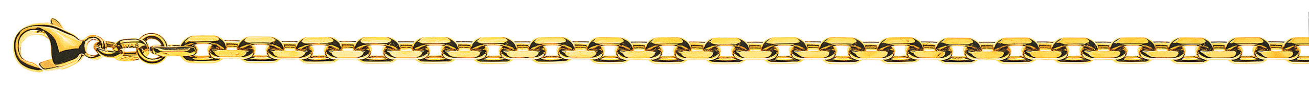 Anker 4-fach geschliffen Gelbgold 750 ca. 3,5 mm
