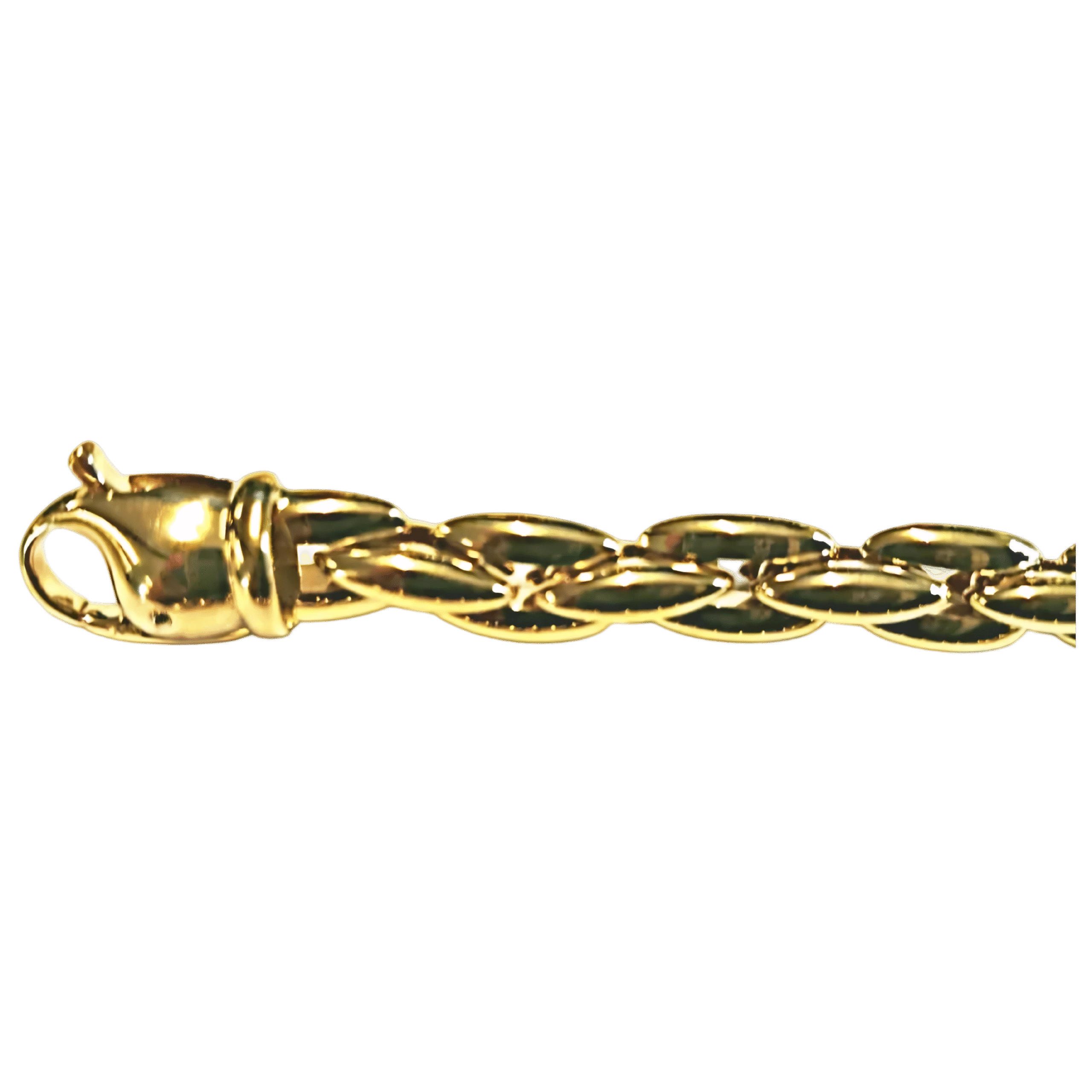Collier Anker Carré Gelbgold 750 Handarbeit 45cm
