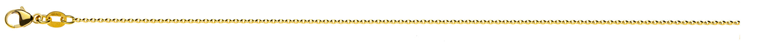Rundanker Gelbgold 750 ca. 1,2mm mit Messerschliff