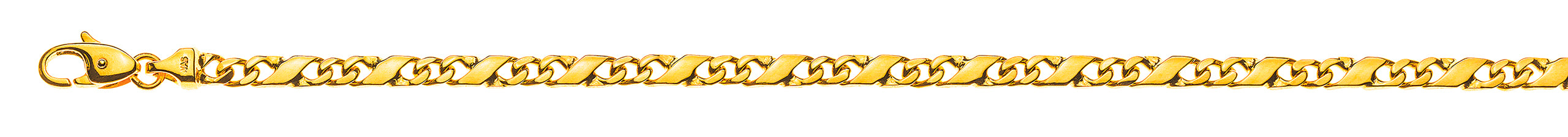 Carrera Armband poliert Gelbgold 750 ca. 4.0mm
