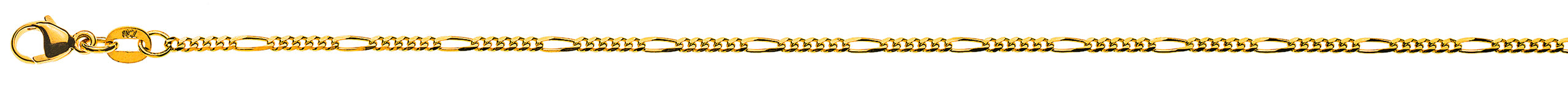 Armband/Fusskette Figaro 5+1 Gelbgold 750 ca. 1,8 mm