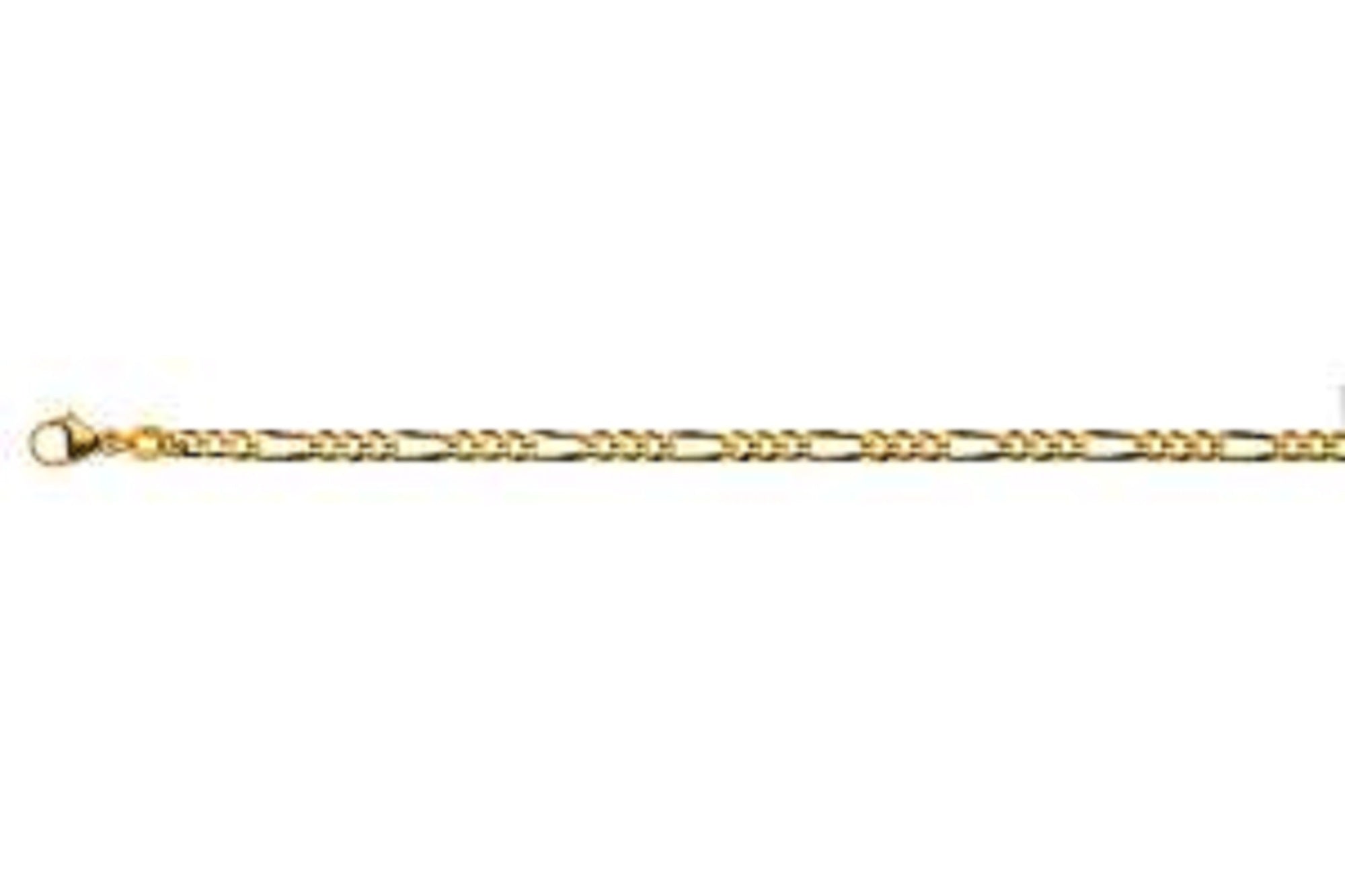 Armband Figaro Gelbgold 750 ca. 3,4 mm 19 cm