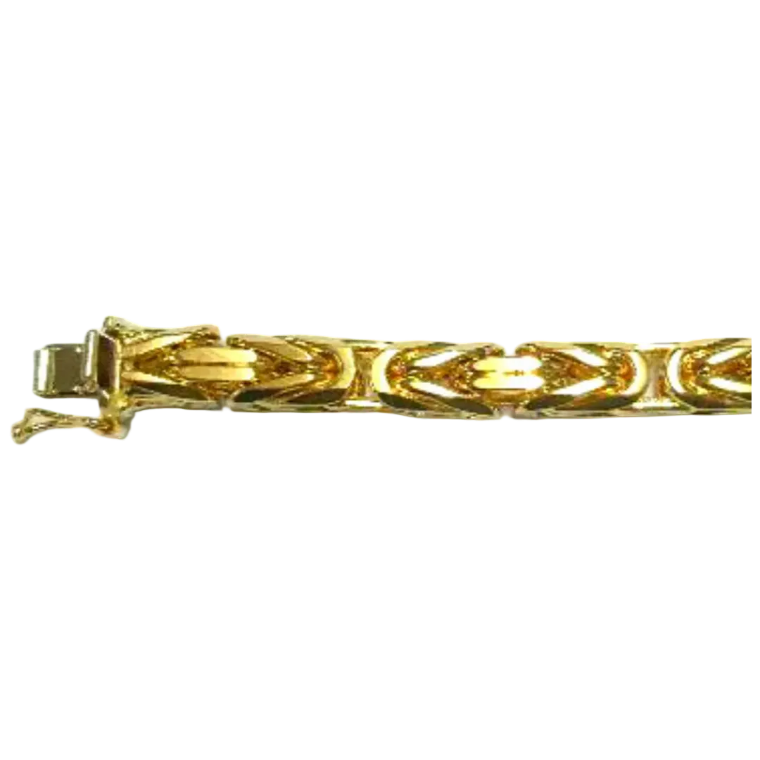 Bracelet Königskette oktogonal Gelbgold 750 ca. 6.2mm 22cm