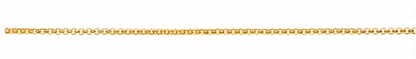 Venezianer rund diamantiert Gelbgold 750 ca. 1.1mm