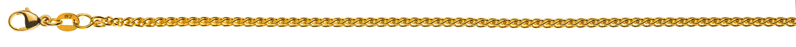 Zopf Gelbgold 750 ca. 2.15mm 