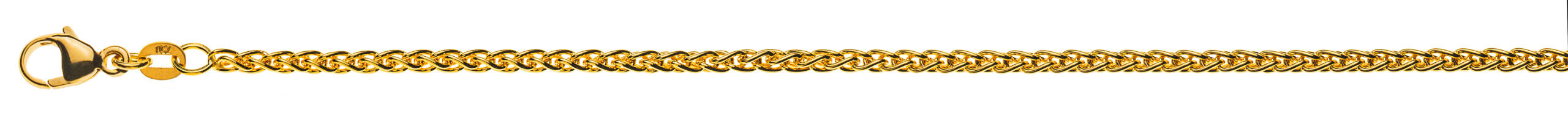 Zopf Gelbgold 750 ca. 2.5mm