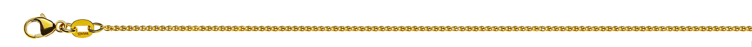 Zopf Gelbgold 750 ca. 1,2 mm diamantiert