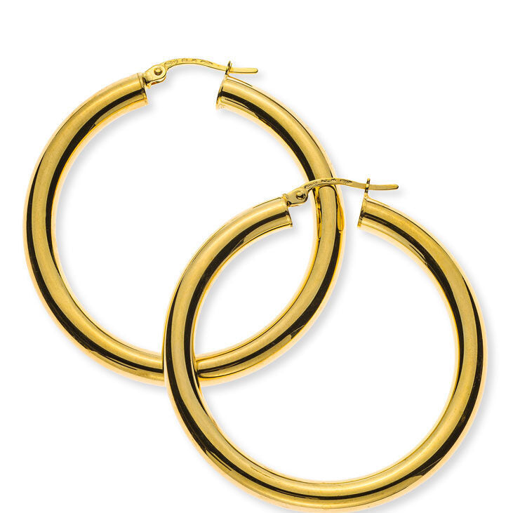 Kreolen Gelbgold 750, Runddraht D: 38mm B: 4mm 